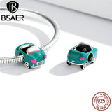 925 Sterling Silver Vintage Vehicle Beads Charms for Bracelet Bangles
