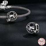 Vintage Witch Charm Moon Bead for Halloween Party Bracelet