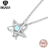925 Sterling Silver Chain Necklace Plated Platinum ECN473