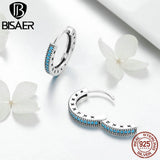 925 Silver Geometric Stud Earrings Circle Earrings Jewelry