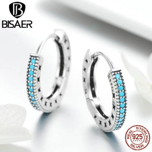 925 Silver Geometric Stud Earrings Circle Earrings Jewelry