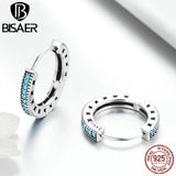 925 Silver Geometric Stud Earrings Circle Earrings Jewelry