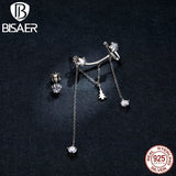 925 Silver Stars Tassel Stud Earrings EFE431