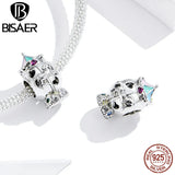 925 Silver Carousel Toy Charms Merry-go-round Beads