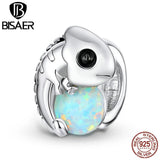 Sterling Silver Chameleon Opal Charm for Bracelet Necklace
