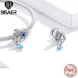 925 Silver Lucky Eggs Rabbit Robot Pendant Beads DIY Jewelry