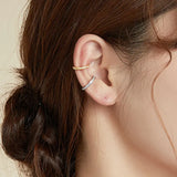 Classical 925 Sterling Silver Ear Cuff Clip Earrings For Women