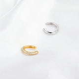 Classical 925 Sterling Silver Ear Cuff Clip Earrings For Women