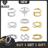 Classical 925 Sterling Silver Ear Cuff Clip Earrings For Women