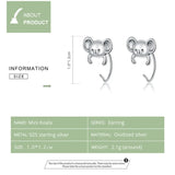 925 Sterling Silver Animal Stud Earrings for Women