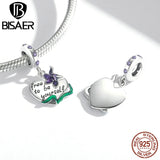 Vintage Flower Safety Chain 925 Silver Pendant
