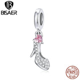 925 Silver Zircon Charms Pendant for DIY Bracelet