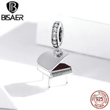 925 Silver Grand Piano Charm for Bracelet Necklace