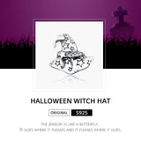 Halloween Witch Hat Charms 925 Sterling Silver Pendant