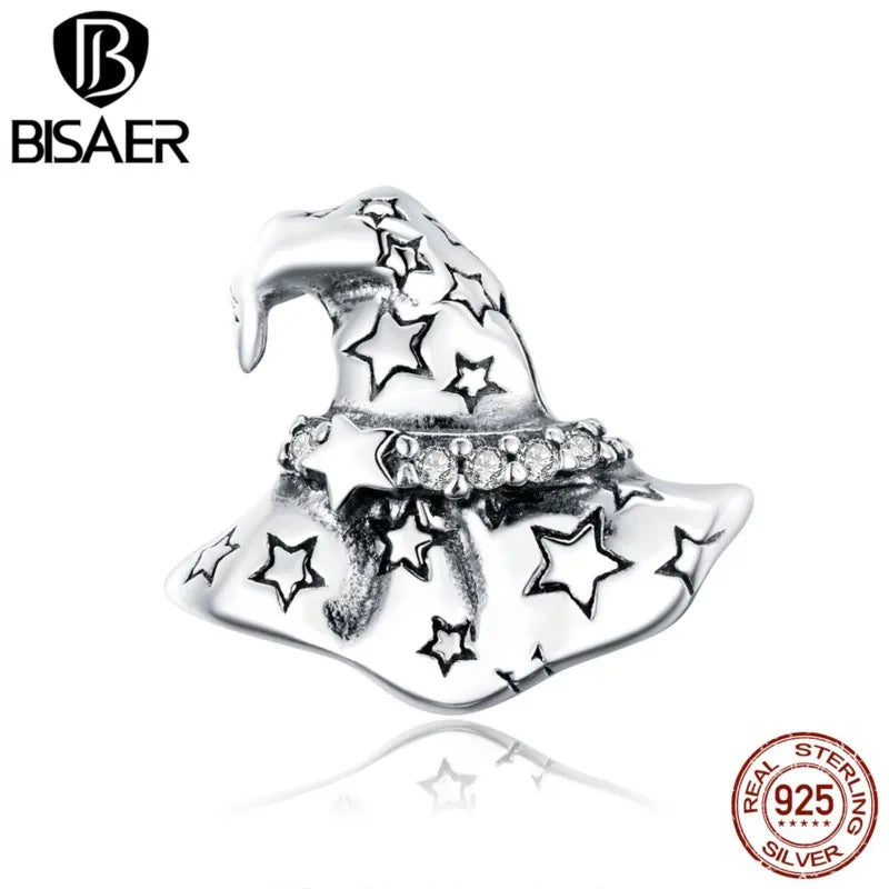 Halloween Witch Hat Charms 925 Sterling Silver Pendant