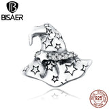 Halloween Witch Hat Charms 925 Sterling Silver Pendant