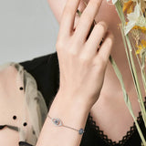 925 Silver Eye Lucky Women Bracelet Sterling Silver Jewelry Gift