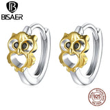 925 Silver Owl Zircon Earrings For Women EFE505