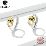 925 Silver Owl Zircon Earrings For Women EFE505