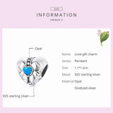Butterfly Charm 925 Silver Pendant for Women