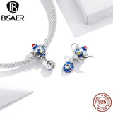 Sterling Silver CZ Teapot Charm Pendant for DIY Jewelry