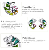 Chameleon Stud Earrings 925 Sterling Silver Animal Delicate Earrings Women