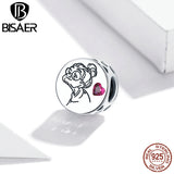 Grandma Love Beads 925 Sterling Silver Letter Floral Charms Pendant