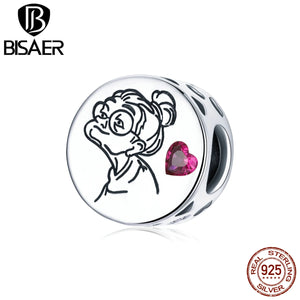Grandma Love Beads 925 Sterling Silver Letter Floral Charms Pendant