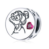 Grandma Love Beads 925 Sterling Silver Letter Floral Charms Pendant