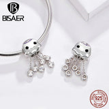 925 Sterling Silver Octopus Pendant Bead for Bracelets