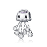 925 Sterling Silver Octopus Pendant Bead for Bracelets