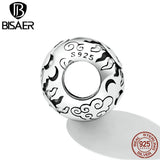 925 Sterling Silver Zircon Sun Charm Bracelet DIY Retro Bead