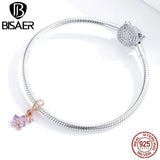 Phalaenopsis Flower Charms 925 Sterling Silver Bead Pendant DIY Jewelry