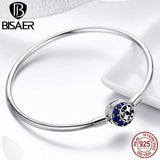 925 Silver Zircon Moon Star Bracelet - Fine Jewelry ECB080