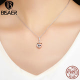 925 Silver Lock Key Heart Pendant Charms DIY Jewelry ECC844