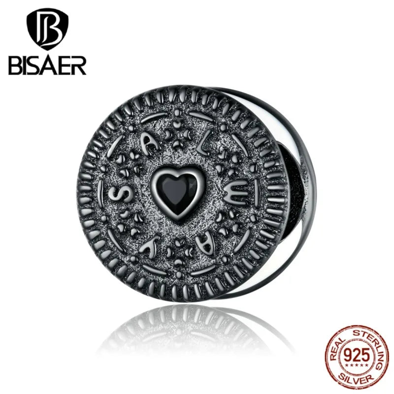 925 Sterling Silver Chocolate Charm Pendant for DIY Bracelet Necklace
