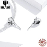 925 Sterling Silver Tulip Flower Charm Bead Pendant