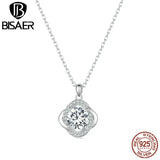 1CT D Moissanite Necklace Geometric Platinum Chain 925 Silver
