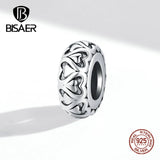 Vintage Sterling Silver Flower Lace Spacer Beads for Bracelets