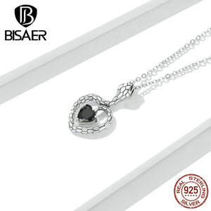 Vintage Snake Pendant Necklace 925 Sterling Silver Adjustable Chain