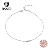 925 Silver Chain Anklets with Lobster Clasp