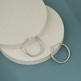 Femme Round Hoop Earrings 925 Sterling Silver 18k Cuff Earrings