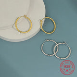 Femme Round Hoop Earrings 925 Sterling Silver 18k Cuff Earrings