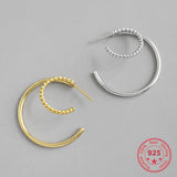 925 Sterling Silver Circle Earrings for Women - Fine Jewelry