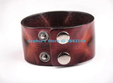Brown Vintage Men's Surfer Leather Bracelet Wide Cuff