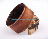 Vintage Men's Surfer Leather Bracelet Wide Cuff