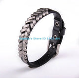 Studded Leather Bracelet Rock Punk Wristband