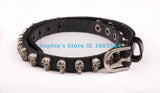 Metal Skull Studded Surfer Leather Cuff Bracelet Bangle