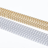 BLA Women Metal Waist Chain Silver Multilayer Body Chains Belt