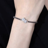 Hot Heart Silver Charm Bracelet Wedding Jewelry